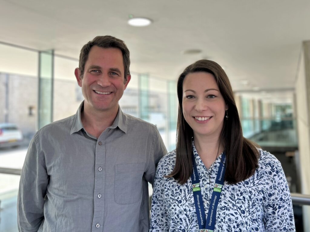 Professor Rachel Tanner, Tutorial Fellow in Biology, and Professor Thomas Cousins, Tutorial Fellow in Human Sciences