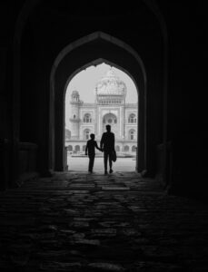 "Stand By Me" by Raghu DayanFather guides his son towards the Tomb of Safdar Jung, New Delhi, India.