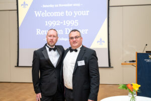 Alumni enjoying the reunion event in College