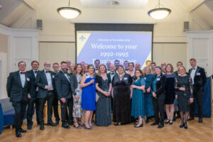 Alumni enjoying the reunion event in College