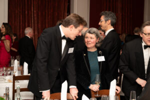 Alumni enjoying the reunion event in College