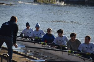 SHBC rowing team on the river